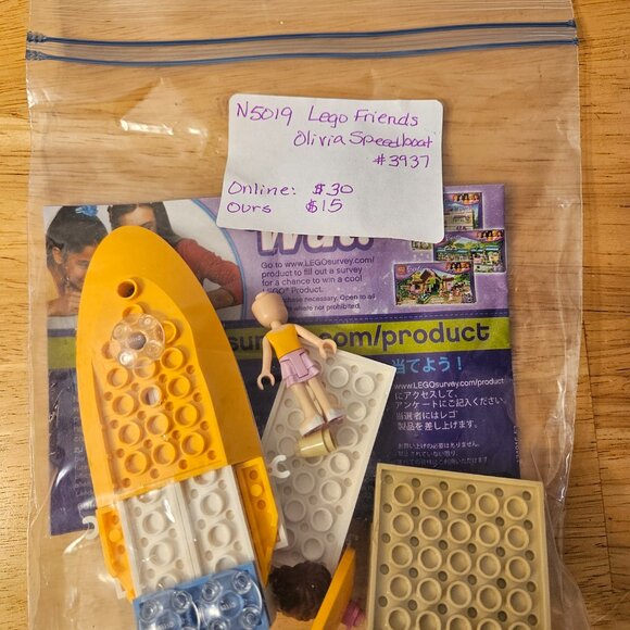 Lego Friends #3937 Olivia's Speedboat. -- ITEM #1882 - Picture 2 of 2